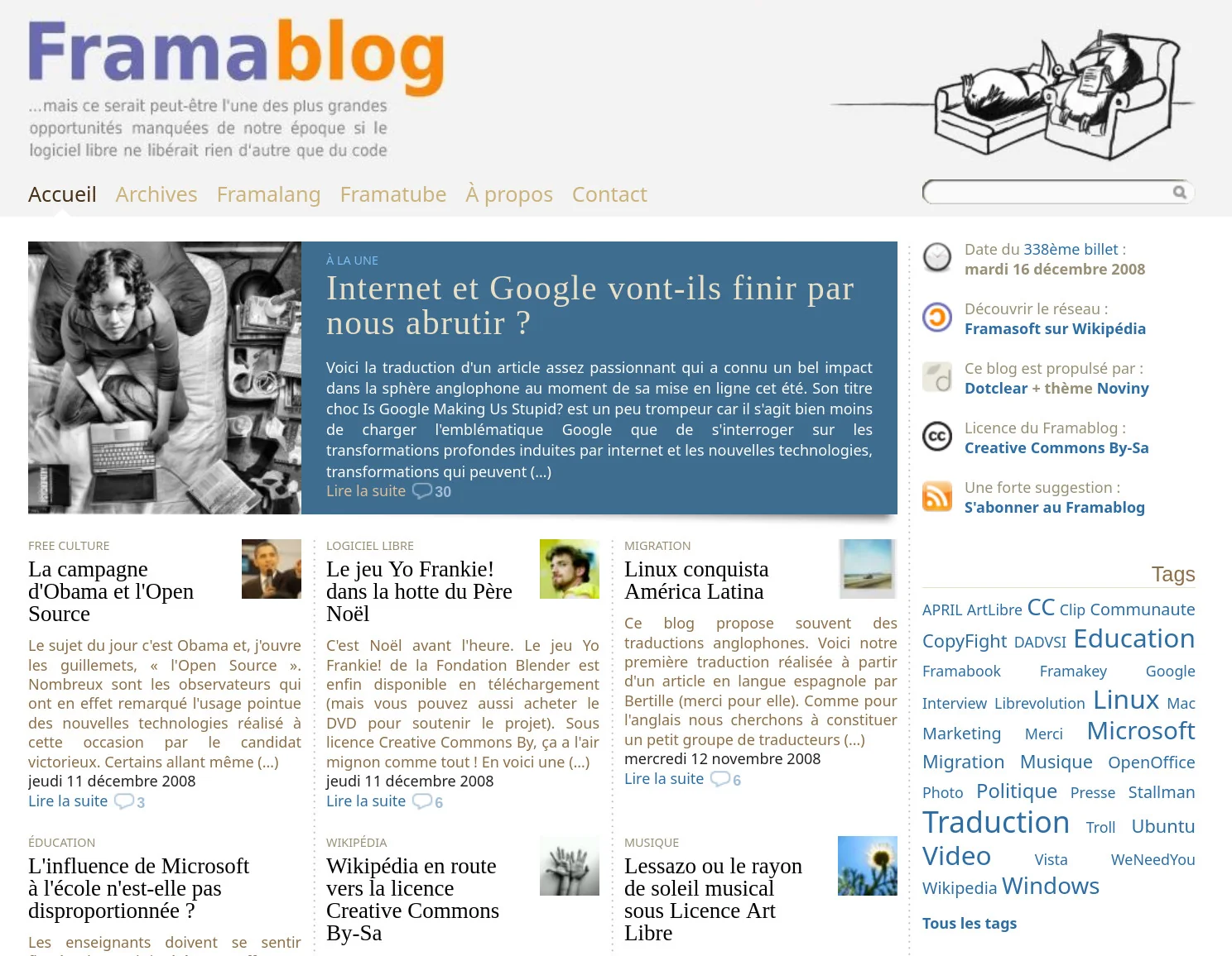 Le Framablog en 2009